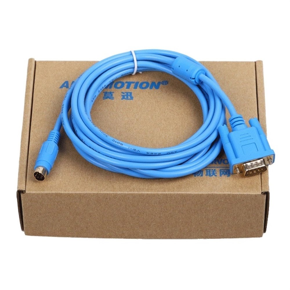Bubupig Applicable to Weilun MT6000 Touch Screen and FX Series PLC Communication line MT6000-FX/MT8000-FX (Size : Blue, Color : 3M)