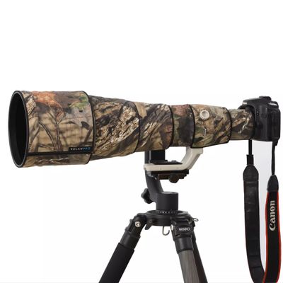 Rolanpro Rainproof Lens Cover for Canon EF 800mm F/5.6 L IS USM Camera Lens Protection Sleeve Rain Cover Case-#23 Brown Jungle camo Waterproof