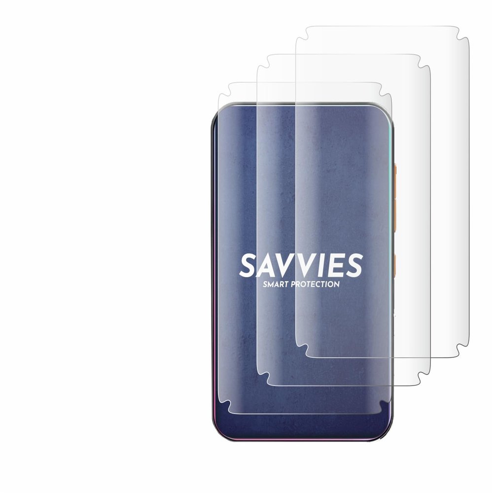 savvies (4 Pack Full-Screen Protection Film Compatible with Timmkoo Q3E Full Cover Screen Protector 3D Curved [Edge to Edge, Scratch Proof]