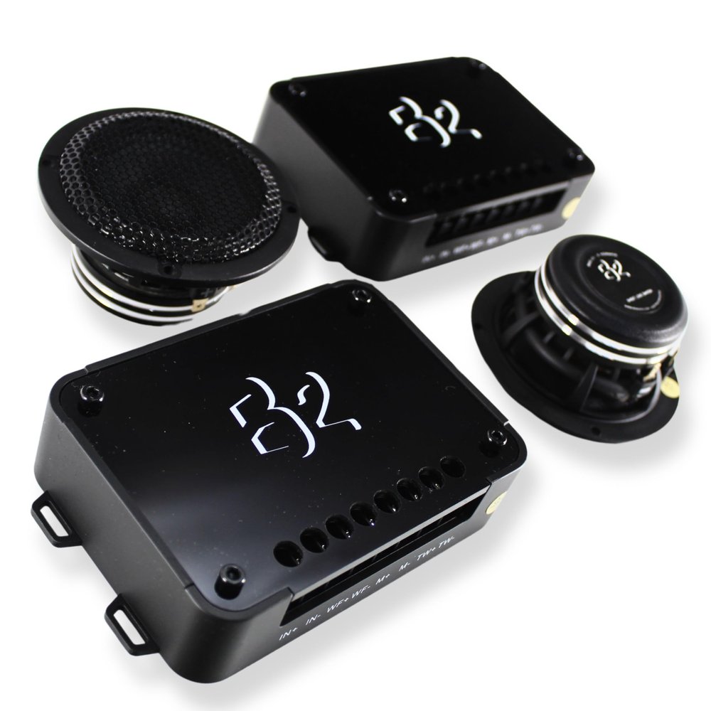 B2 Audio Rage 3" 80 Watt RMS 6-Ohm Coated Paper Cone Midrange W/ 3-Way Crossover