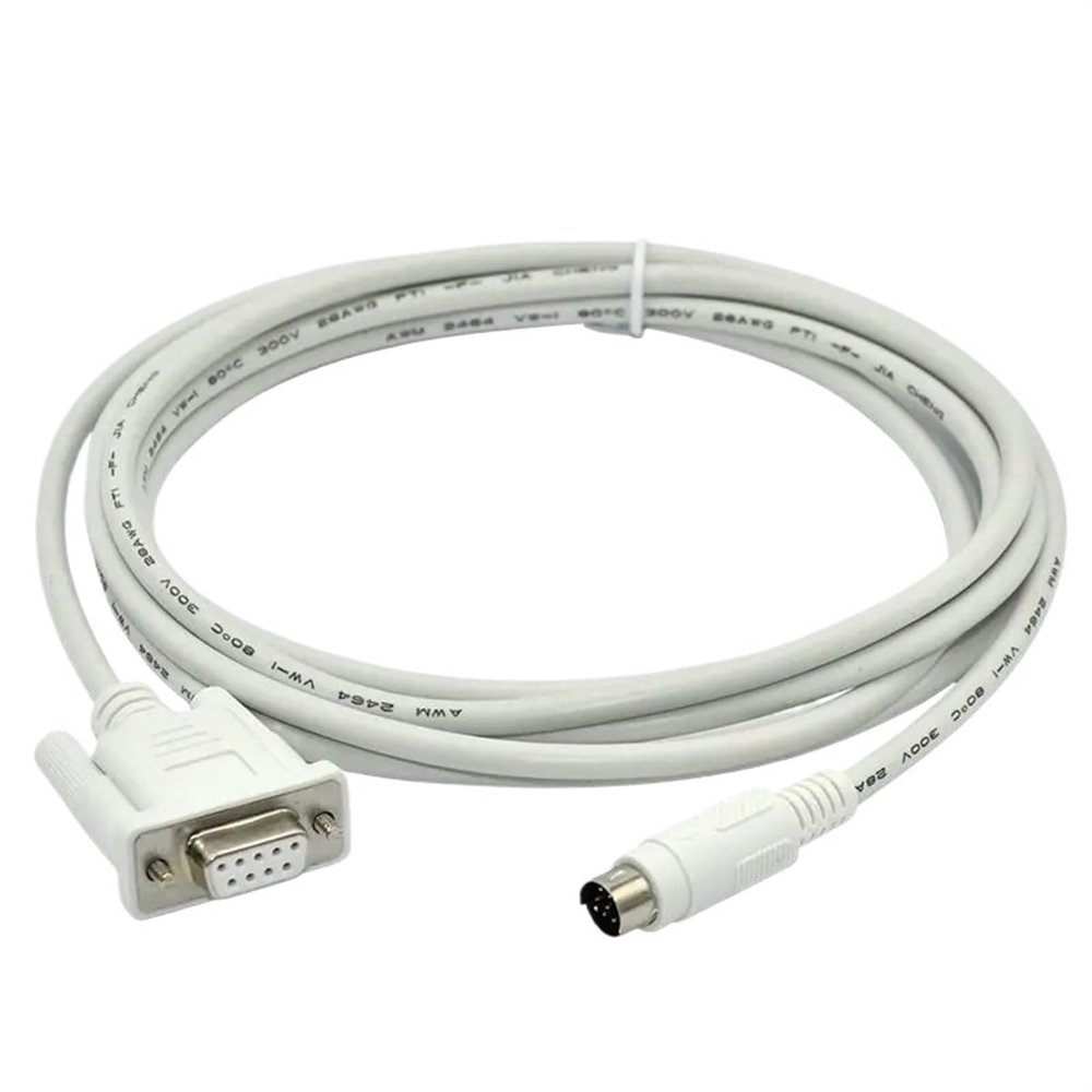 Bubupig MT6000/MT8000-DVP Suitable for Veinview MT6071IP/IE MT8071IP Series HMI to DVP Series PLC Programming Cable (Size : 3m)