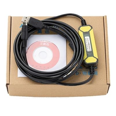 Bubupig Suitable for FX3Uplc Programming Cable USB Cable Data Download Cable FX Communication Cable Connection Cable USB-SC09, Black