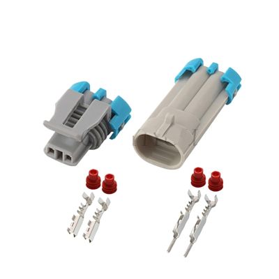 1 Set 2 Pin Way Waterprof Electric Jet Valve Plug Automative Male Female Connector 12162343 12052644 DJ7024B-1.5-21 (Color : Male female set)