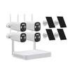 AKAVIG Outdoor 4MP Solar Energy Security Camera Kit with 4 Cameras, 4CH Wireless WiFi Solar Power Surveillance Camera NVR System with Color Night Vision, Two Way Audio view 1