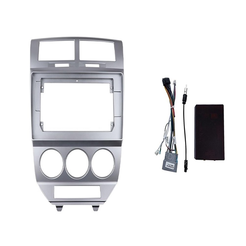 Automotive Interior Multimedia Panel Car Radio Panel Fit For Dodge Caliber 2007-2010 Android 9 Inch 2 Stereo Mounting Bezel Faceplate Frame Kit Fashionable And Aesthetically Pleasing(Frame wire)