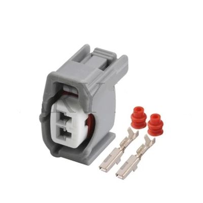 TakenE 1 Sets 2 Pin Way Female Male Knock Sensor Connector Fuel Injector Socket 6189-0611 90980-11875 (Color : Female Set)