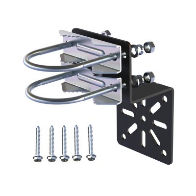 Amazmount Antenna Mount Heavy Duty Antenna Mast Assembly [ Without The Pole ] Weather-Resistant Pole Mount Bracket with 5 PCS Stainless Steel Screws