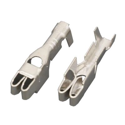 DLAHPJPT 100 PCS Car Fuse Box Terminal Fuse Terminal Line Protection Small Insurance Tinned Copper Terminal BX2024-2