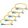 trueCABLE LC to SC OS2 Fiber Patch Cable, 2m (6.56ft), UPC Polish, 200GB Singlemode (SM) Simplex 9/125um, Riser Rated (OFNR), UL Listed, 5 Pack, Yellow view 1