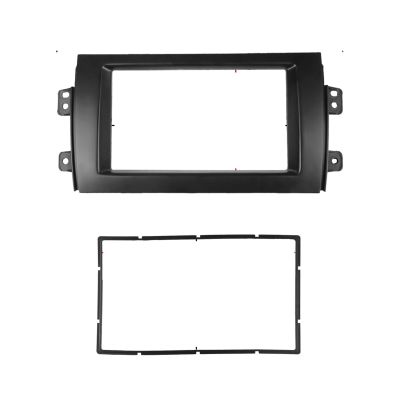 Automotive Interior Multimedia Panel Car DVD Player Panel Frame 2Din Stereo Trim Cover Car Radio Audio Automotive Accessories Fit For Suzuki SX4 Fit For Fiat Sedici Fashionable And Aesthetically Pleas