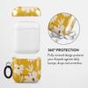Burga Airpod Hardcase Compatible with Apple Airpods 2 & 1 Charging Case, Yellow Flowers Floral - Protective Hard Plastic Case view 2