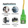 trueCABLE SC to SC OS2 Fiber Patch Cable, 2m (6.56ft), APC Polish, 200GB Singlemode (SM) Simplex 9/125um, Riser Rated (OFNR), UL Listed, Replacement Internet Fiber Cable, 5 Pack, Yellow view 4