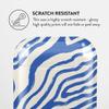 Burga Airpod Hardcase Compatible with Apple Airpods 2 & 1 Charging Case, Blue Lines Ocean Waves - Protective Hard Plastic Case view 4