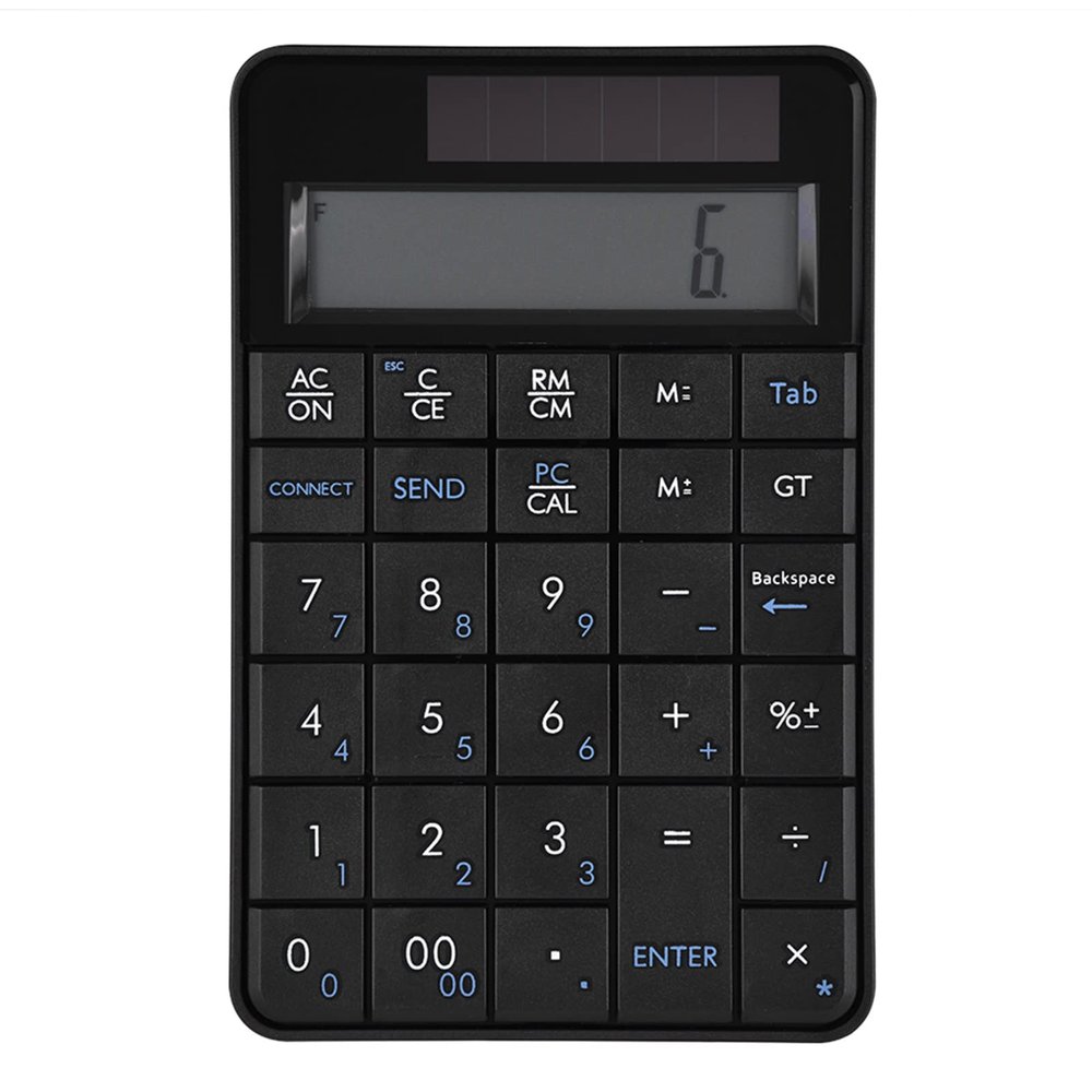 2 in 1 29 Keys Numeric Keypad with LCD Display Solar Power, Num Pad Small Size Compact Lightweight, Ideal, Num Pad with LCD Display Solar Power, Small Size Compact Lightweight, Ideal for, Improve