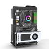 EDIY All Aluminum PC Case Open Air Test Bench Compatible ATX MATX ITX Motherboard Computer Vertical Personalized Chassis Support Liquid Cooling Black view 1