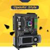 EDIY All Aluminum PC Case Open Air Test Bench Compatible ATX MATX ITX Motherboard Computer Vertical Personalized Chassis Support Liquid Cooling Black view 2