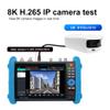 DirectNine Basics 8K 7 Inch Touch Screen 5 in 1 CCTV Tester Support Up to 8K IP Camera & Up to 8MP AHD, TVI, CVI & CVBS Analog Camera, with VGA/HDMI/IP Discovery/WiFi/Cable Testing, IPC-9800CLMOVTADHS Pro view 2