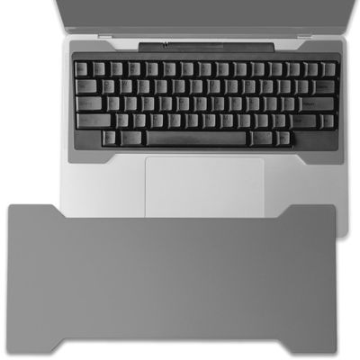 Aluminum Keyboard Bridge for Mechanical Keyboards & Laptops, Home Office - Travel - Gaming - Use Your Favorite Board Anywhere : Made for Apple MacBook Pro/MacBook Air - Keyboard Riser - Lunar Silver