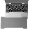 Aluminum Keyboard Bridge for Mechanical Keyboards & Laptops, Home Office - Travel - Gaming - Use Your Favorite Board Anywhere : Made for Apple MacBook Pro/MacBook Air - Keyboard Riser - Lunar Silver view 1