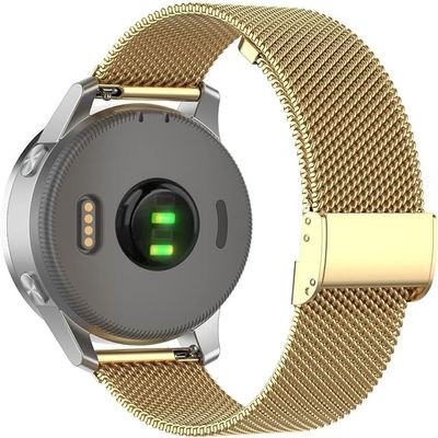 18 mm Bracelets Compatible with Garmin Forerunner 265S Bracelet Stainless Steel Mesh Watch Strap Metal Replacement Strap for Garmin Forerunner 265S