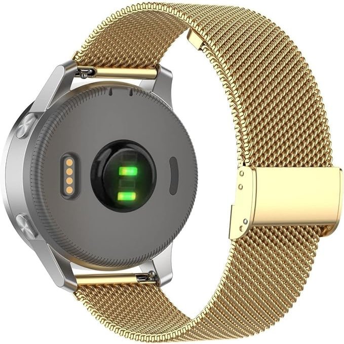 18 mm Bracelets Compatible with Garmin Forerunner 265S Bracelet Stainless Steel Mesh Watch Strap Metal Replacement Strap for Garmin Forerunner 265S