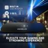 BlueAnt Soundblade Under-Monitor Soundbar, 120W 2.1 Channel Desktop Speaker with USB-C & Bluetooth 5.3 for PC, Mac, Gaming, Music and Streaming, White view 4