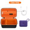 Canboc Carrying Case Compatible with JBL Go 4 Portable Bluetooth Speaker, Zipper Mesh Pocket fits USB Cable, Black+Orange (Case Only) view 2