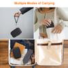 Canboc Carrying Case Compatible with JBL Go 4 Portable Bluetooth Speaker, Zipper Mesh Pocket fits USB Cable, Black+Orange (Case Only) view 3