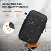 Canboc Carrying Case Compatible with JBL Go 4 Portable Bluetooth Speaker, Zipper Mesh Pocket fits USB Cable, Black+Orange (Case Only) view 4