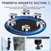 DirectNine Basics Magnetic Base Camera Stand Mount Stabilizer for DJI Osmo Pocket 3/2,Universial Action Camera Expansion Adapter Magnetic Stand with 1/4"" Thread, Black view 3
