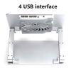 Adjustable Laptop Stand, Portable Laptop Riser with Radiator, Efficient Heat Dissipation and Adjustable Stand Height, Compatible with 11 To 17.3 Inches PC Computer, for Collaborative Work, Office view 4