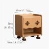 HASMI Night Stand Children's Bedside Table Wooden Bedside Cabinet Bedroom Storage Storage Cabinet Bedside Tables, 45x36x51cm, yuqing2022 view 3