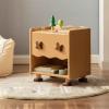 HASMI Night Stand Children's Bedside Table Wooden Bedside Cabinet Bedroom Storage Storage Cabinet Bedside Tables, 45x36x51cm, yuqing2022 view 4