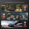 3 Channel Dash Cam, Full UHD Front and Car CameraRear Inside,Car Camera Full HD 170 Deg Wide Angle Dashboard Camera with 64GB Card, 2-Inch Screen,G-Sensor,Loop RecordingNight Vision view 3