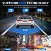 3 Channel Dash Cam, Full UHD Front and Car CameraRear Inside,Car Camera Full HD 170 Deg Wide Angle Dashboard Camera with 64GB Card, 2-Inch Screen,G-Sensor,Loop RecordingNight Vision view 4