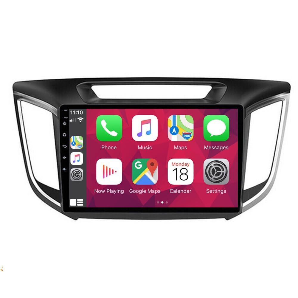 4+64G Android 13 Car Stereo for Hyundai Creta ix25 2015-2019 with Android Auto,10.1 Inch Touch Screen Car Radio with Mirror Link Bluetooth FM/RDS Radio WiFi GPS SWC Dual USB+AHD Backup Camera