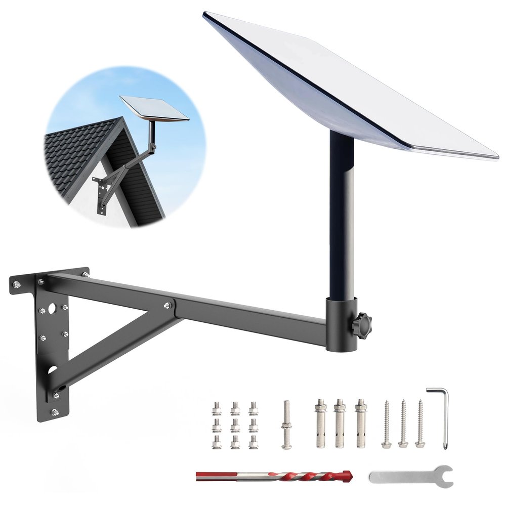 25inch Starlink Mounting Kit for V2,Starlink Wall Mount Compatible V2 Starlink,Made of Thickened and Durable Materials for Starlink Roof Bracket ,Starlink Pole Mount for Starlink Gen2(Mount Kit Large)