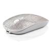 blingbybri Bling Wireless Mouse Sparkly, Silver Rhinestone Glitter Computer Mouse Wireless with USB Receiver for Girls, Bedazzled Cute Mice for Laptop, PC, Notebook, MacBook Gift - Silver White view 1