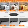 GOCHIFIX 10X Magnifying Glass with Light and Clamp LED Magnifier Desk Lamp view 3