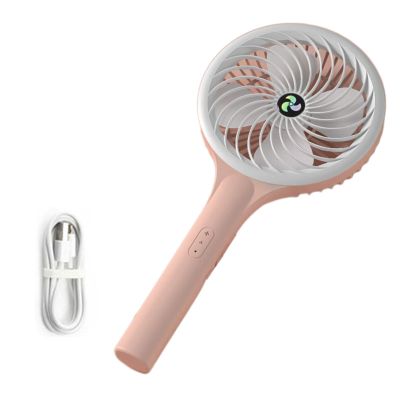 6.5inch Desk Fan USB Handheld Fan With Base Electric Fan 3 Speed Personal Small Desktop Fan For Home Bedroom Office Handheld Fan Rechargeable