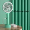 6.5inch Desk Fan USB Handheld Fan With Base Electric Fan 3 Speed Personal Small Desktop Fan For Home Bedroom Office Handheld Fan Rechargeable view 3