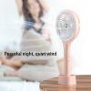 6.5inch Desk Fan USB Handheld Fan With Base Electric Fan 3 Speed Personal Small Desktop Fan For Home Bedroom Office Handheld Fan Rechargeable view 4