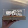 IZI POD Dad's Team Fist Bump Personalized Acrylic LED Night Light - Custom Father's Day, Christmas, Birthday Gift for Daddy, Papa, Grandpa, Husband - Fathers Day Decor view 3