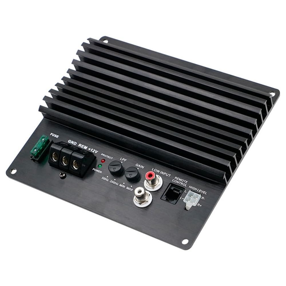 Grimmstr Car Audio 12V Single-Channel Bass Amplifier High-Power Car Audio Amplifier Board, Black, 500445614
