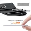 Rich&Ray Men/Women Smart Card with Key Case Leather Wallets, MFI-Certified Tracker Card Key Holder Wallet Small Size with 6 Keyrings Keychain for Organizer (Tracker Card with Key Case) view 4