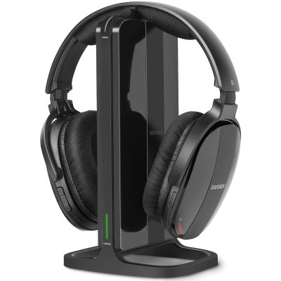 Daysnew Wireless Headphones for TV Watching with Charging Dock & RF Transmitter, Senior-Friendly Over Ear TV Headset, Compatible with Most Televisions