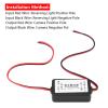 12V DC Car Rearview Camera Power Filter Rectifier Stabilized Supply for Germany Car Series Black view 4