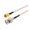 1PCS RF Cable RP-SMA Male to BNC Male Plug RG316 Pigtail 50 Ohm Extension Coax Cable CCTV Camera DVR System RF Coaxial Jumper (Color : BNC M to SMA M, Size : 3M) view 1