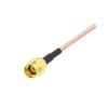 1PCS RF Cable RP-SMA Male to BNC Male Plug RG316 Pigtail 50 Ohm Extension Coax Cable CCTV Camera DVR System RF Coaxial Jumper (Color : BNC M to SMA M, Size : 3M) view 4