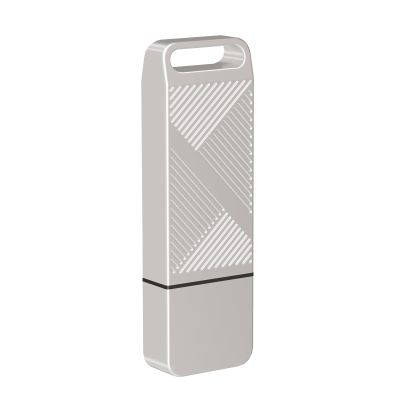 EASTBULL FAT32 USB2.0 USB Flash Drive 16GB, Fast-Speed Thumb Drive Metal Pen Drive 16 GB USB 2.0 Memory Stick for Storage and Backup (Silver, Not Included Adapter)
